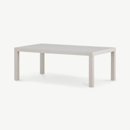 Riviera Outdoor Sofa Table , Beige Aluminum