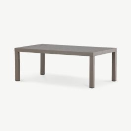 Riviera Outdoor Sofa Table , Brown Aluminum
