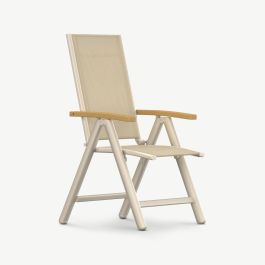 Palma Outdoor Dining Chair , Beige Teak