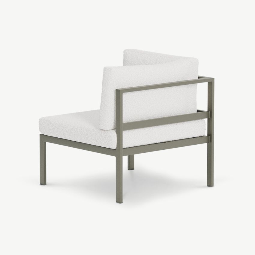 Riviera Outdoor Sofa Module , Brown Bouclé