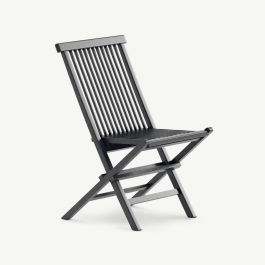 Saffron Outdoor Dining Chair , Black Teak