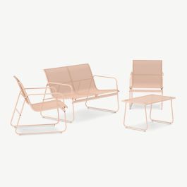 Sienna Outdoor Sofa Set , Beige Canvas