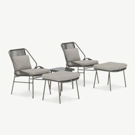 Azure Outdoor Lounge Set , Brown Wicker