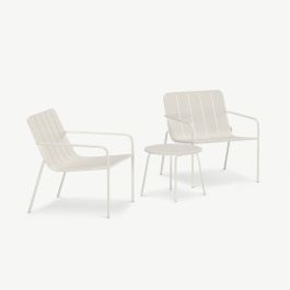 Cove Outdoor Lounge Set , Beige Steel