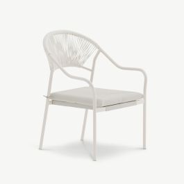 Pearl Outdoor Dining Chair , Beige Rattan