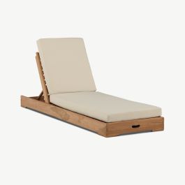 Solis Outdoor Sun Lounge , Nature Teak