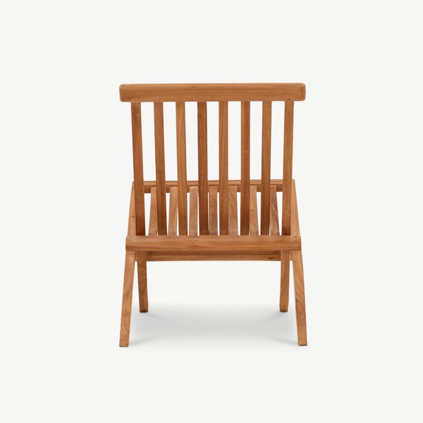 Saffron Outdoor Lounge Chair , Nature Teak