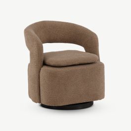 Livia Armchairs , Brown Metal