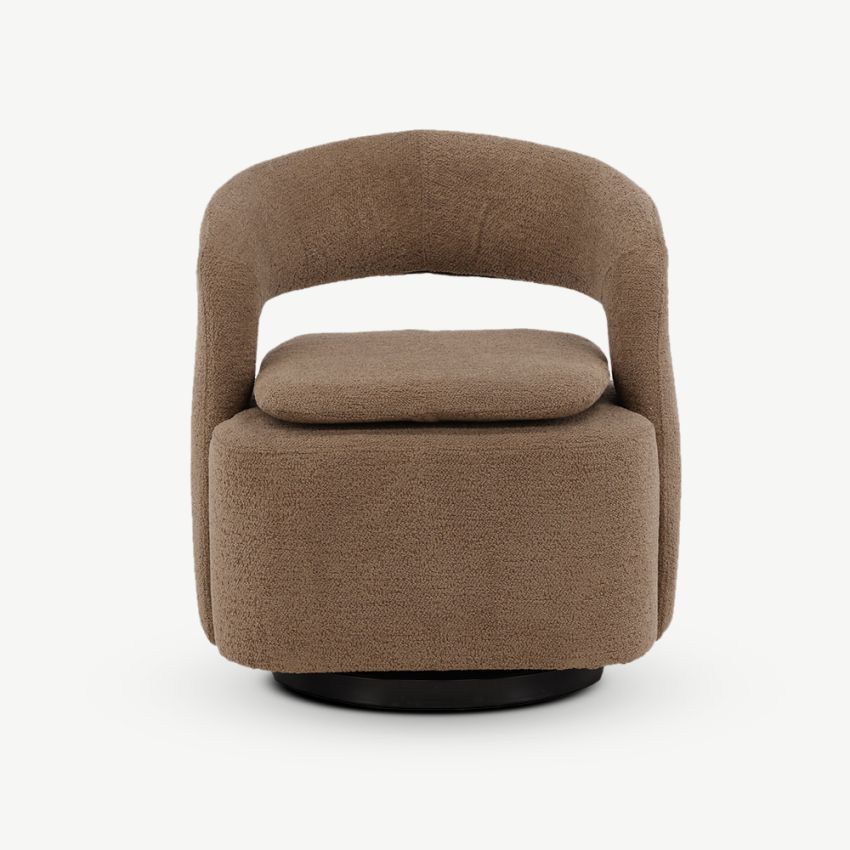 Livia Armchairs , Brown Metal