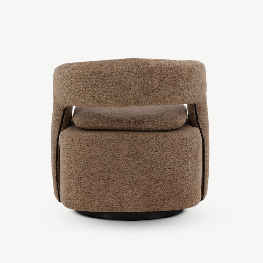 Livia Armchairs , Brown Metal