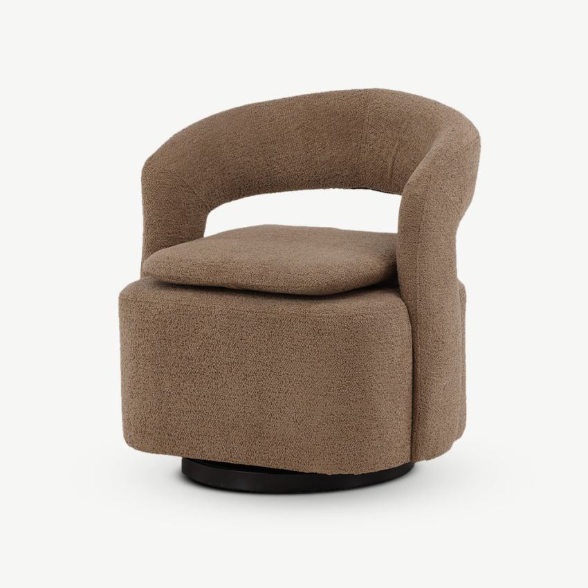 Livia Armchairs , Brown Metal