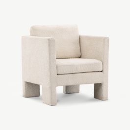 Riva Armchair , White MDF