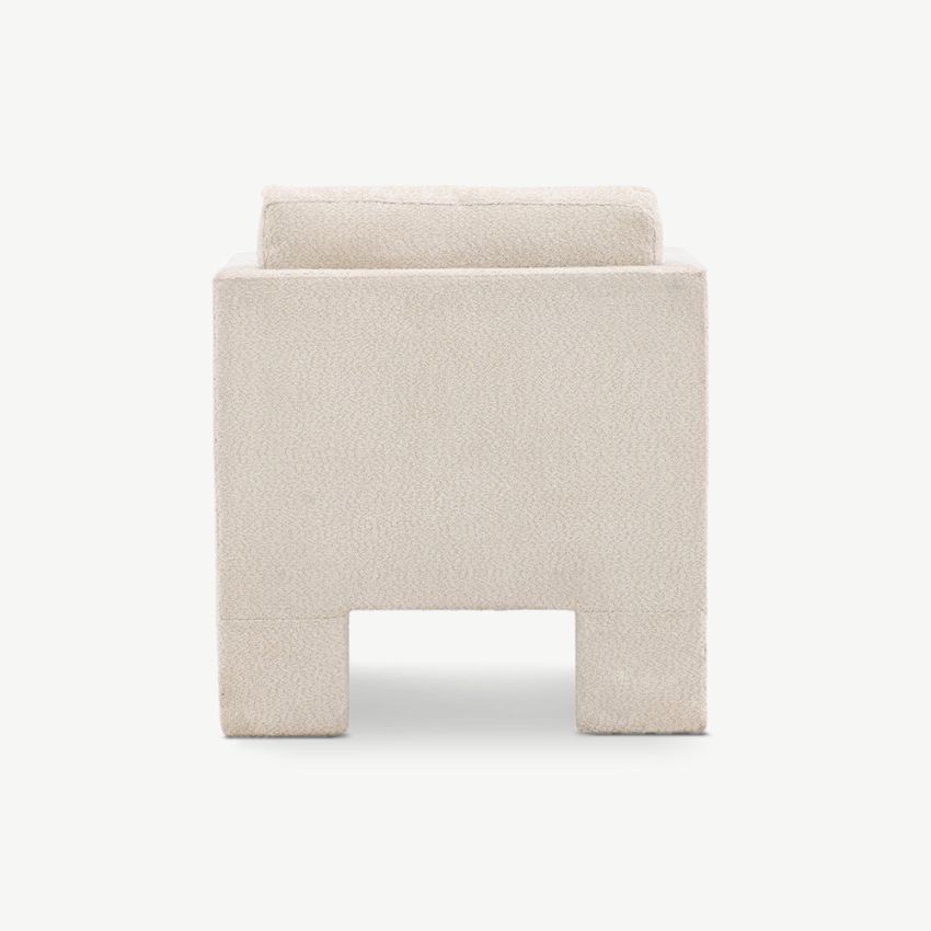 Riva Armchair , White MDF