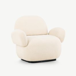 Seville Armchairs , Beige Chenille