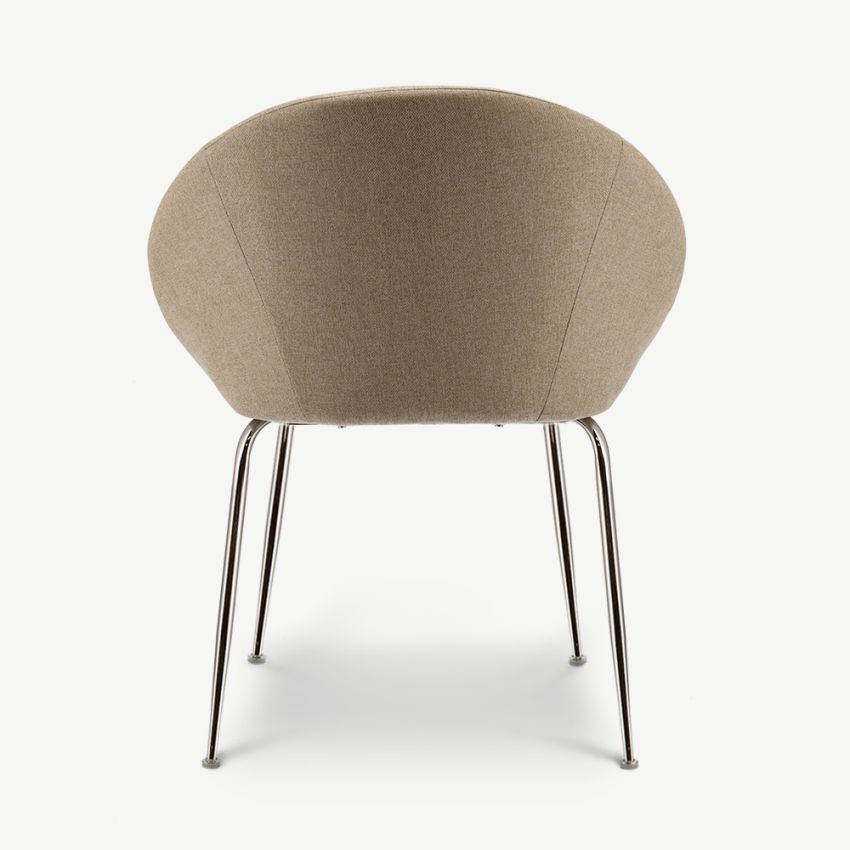 Stanley Dining Chair, Beige Fabric
