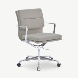 Bern Office Chair, Beige Fabric, Lowback