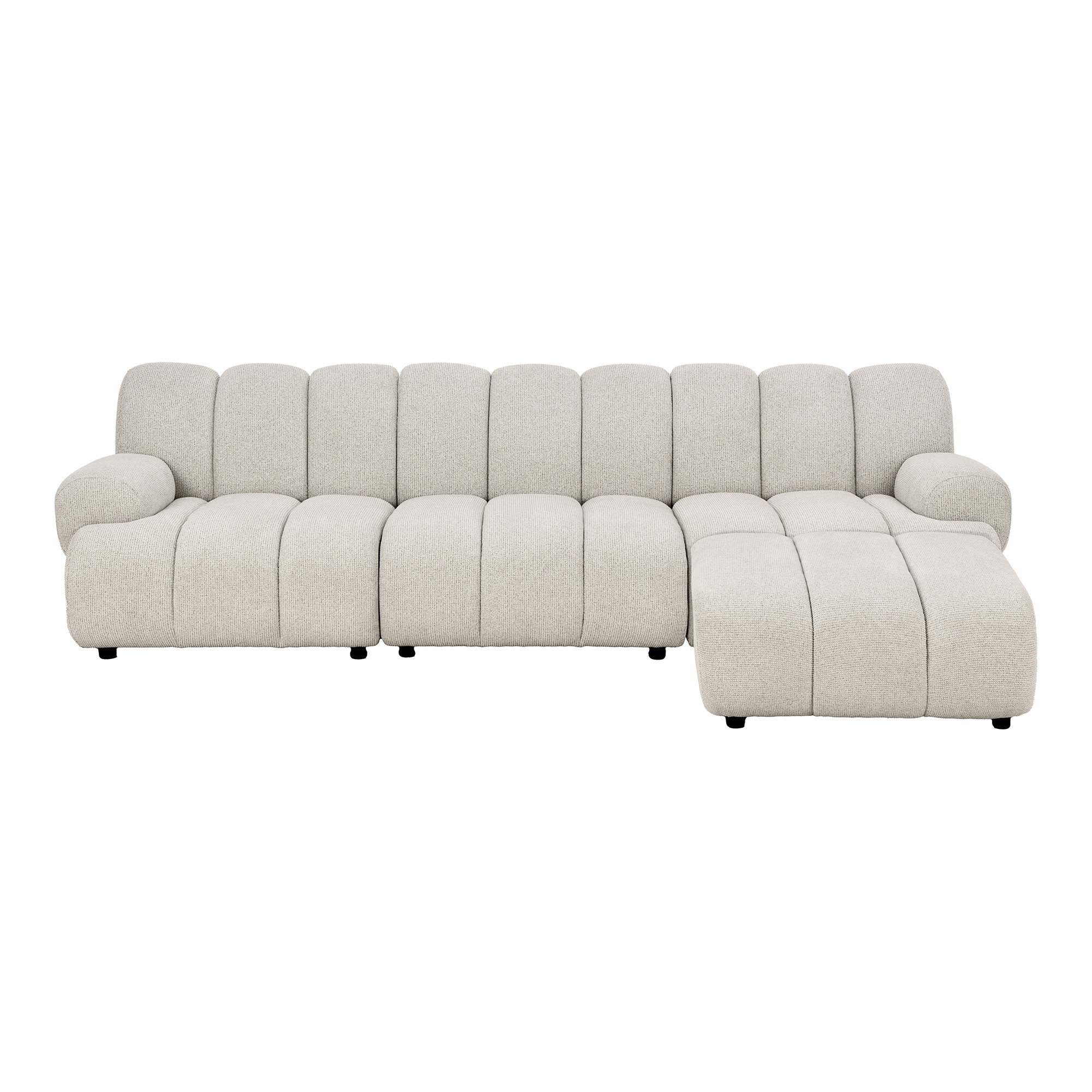 Taza 3,5 Vietų Modulinė Sofa su Pufu