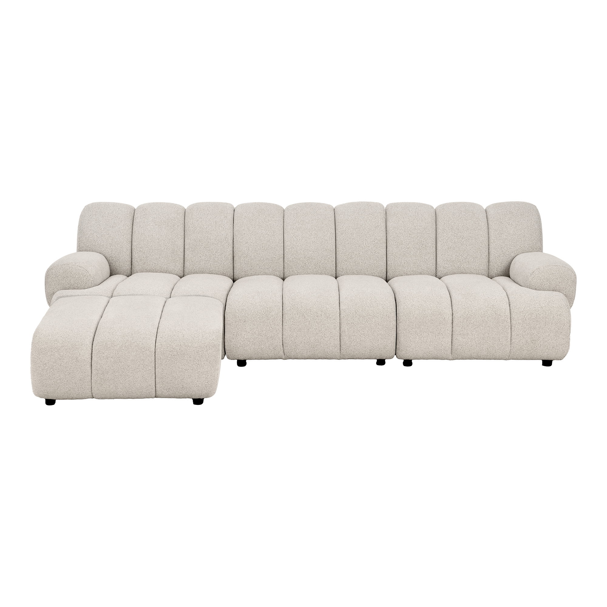 Taza 3,5 Vietų Modulinė Sofa su Pufu